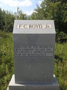 F.C. Boyd, Jr. Memorial Monument Morrison Tennessee
